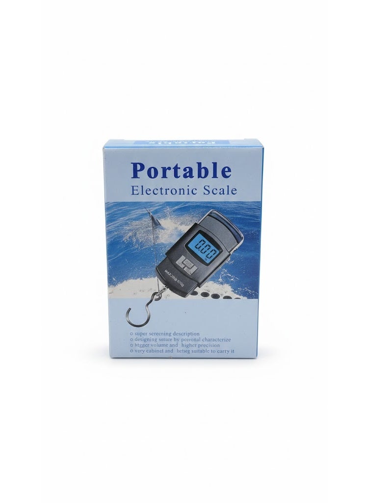 Portable Digital Luggage Scale - Handheld Electronic Hanging Balance 50kg for Travel, Fishing & Kitchen - Black - Image 4